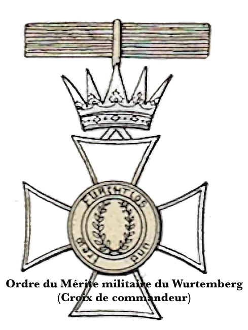 Ordre du Mérite Militaire du Wurtemberg (Croix de Commandeur)
