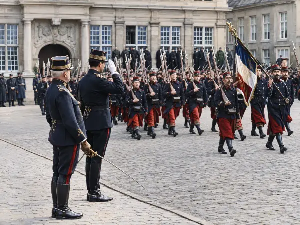 Défilé des soldats français