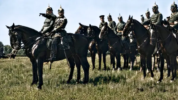 Le portrait du Kaiser à cheval