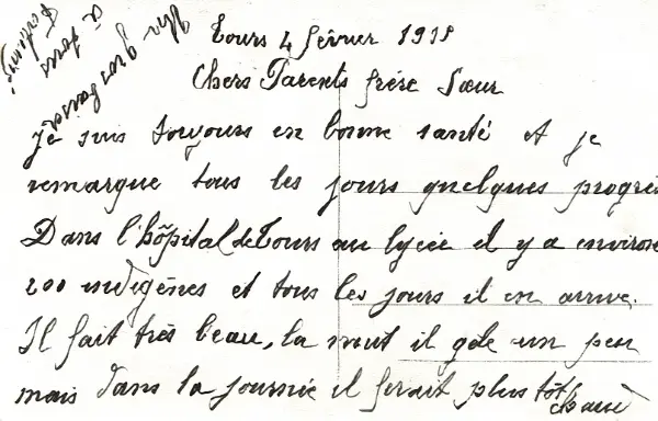 Carte postale du 4 février 1915