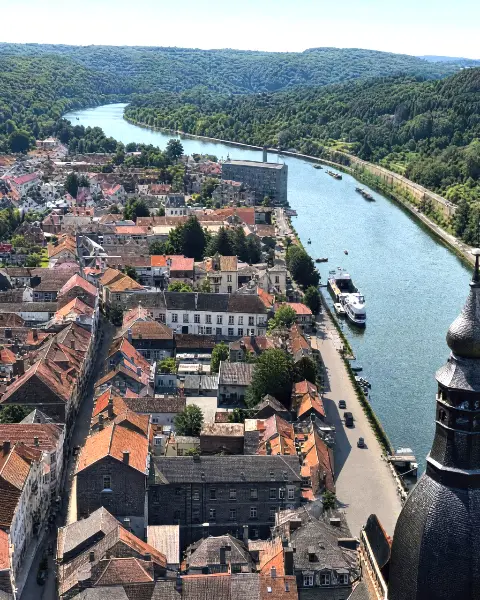 Vue aérienne de dinant