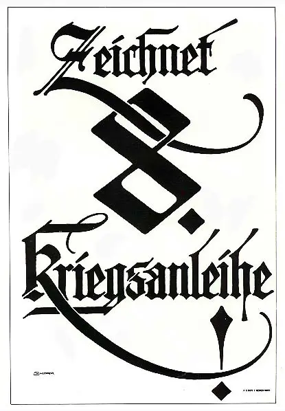 Affiche de guerre d'Allemagne